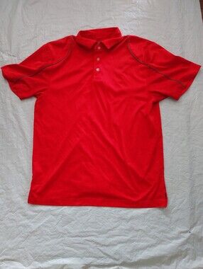 Grand Slam Red Polo with Contrasting Piping